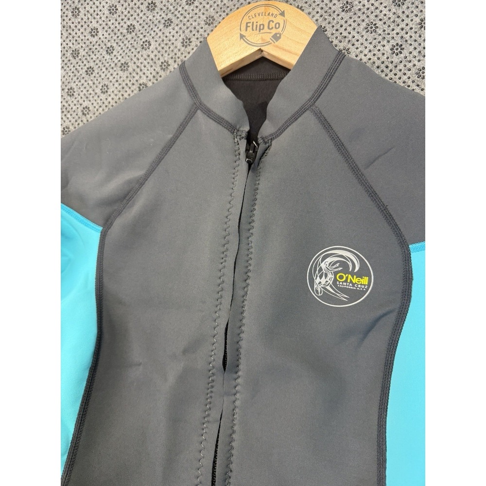 O'Neill Wetsuit Top Women's 8 Bahia 1mm Long Sleeve Rash Guard 1/2 Zip - Picture 2 of 13